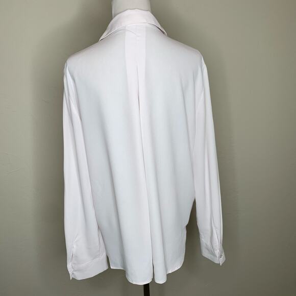 Mango Pale Pink Chiffon Blouse Sz 10 - Picture 2 of 10